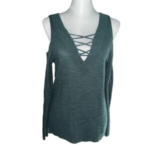 Express Green Sweater Size XS